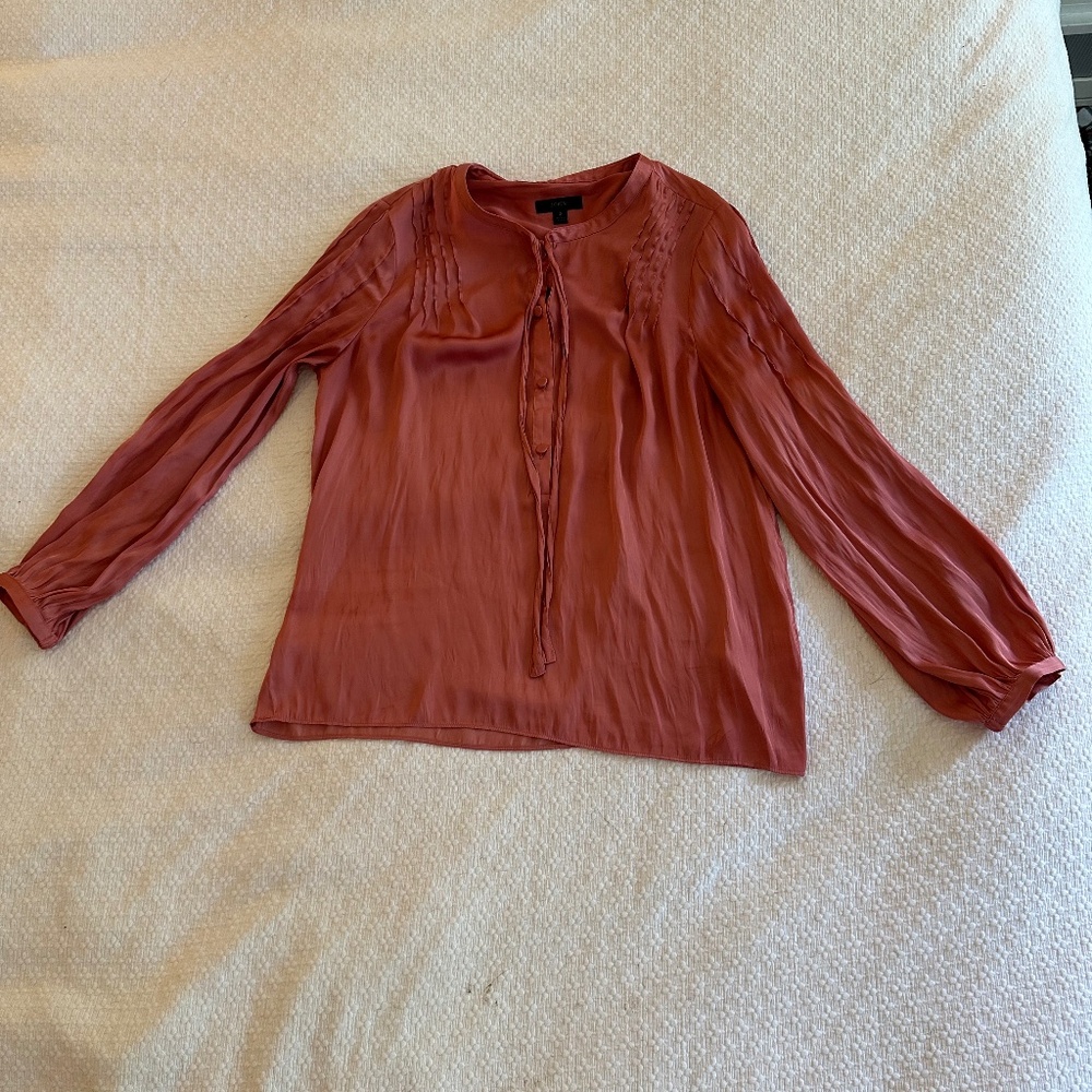 Coral blouse